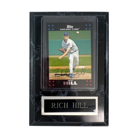 LOT of 2 Rich Hill/Aramis Ramirez Topps Chrome Card Plaques Chicago Cubs 4.5x6.5 - Picture 4 of 11